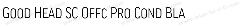 Good Head SC Offc Pro Cond Black字体转换